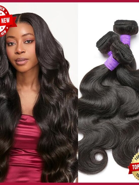 3 Bundles Body Wave Human Hair Extensions 12-16 Inch Virgin Brazilian main image 4